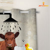 Uni Red Angus I Don't Sing In The Shower 3D Shower Curtain