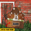 Uni Personalized Name Rabbit All Over Printed 3D Apron