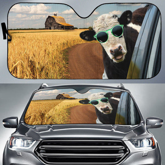 Uni Belted Galloway Happiness 3D Sun Shade