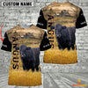 Uni Personalized Name Angus Cattle On The Farm 3D Shirt