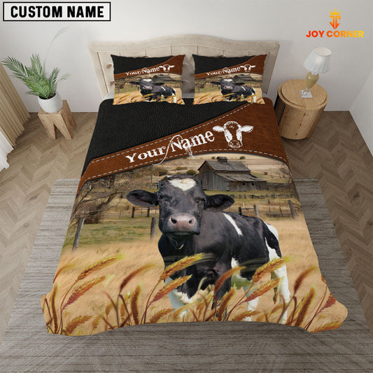 Uni Holstein On The Field Customized Name 3D Bedding Set