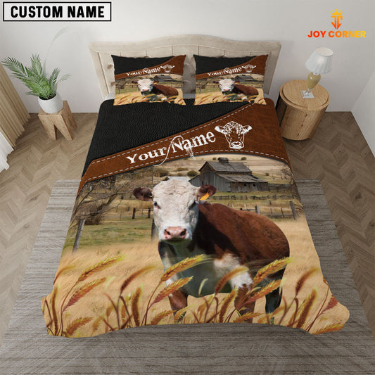 Uni Hereford On The Field Customized Name 3D Bedding Set