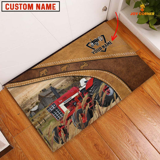 Uni International Tractor 1066 Personalized - Welcome  Doormat