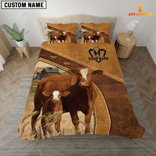 Uni Custom Name Simbrah Cattle Bedding set