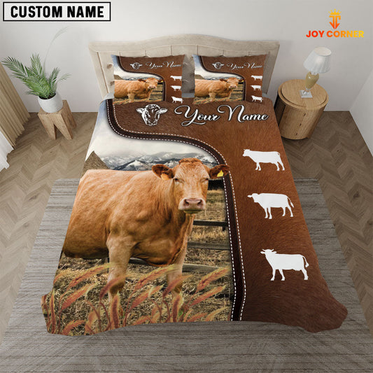 Uni Limousin On Farm Brown 3D Bedding Set