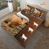 Uni Limousin On Farm Brown 3D Bedding Set