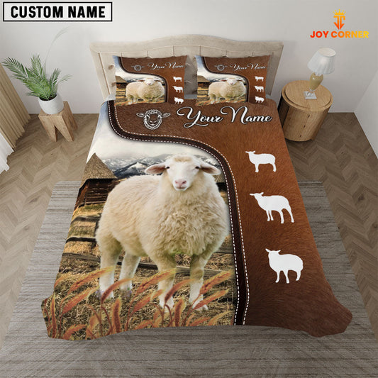 Uni Sheep On Farm Brown 3D Bedding Set