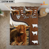 Uni Highland Cattle On Farm Brown 3D Bedding Set