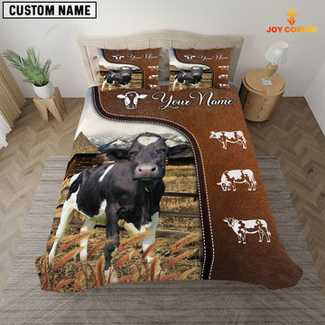 Uni Holstein On Farm Brown 3D Bedding Set