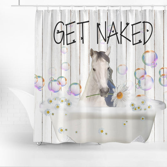 Uni Arabian Get Naked Daisy Shower Curtain