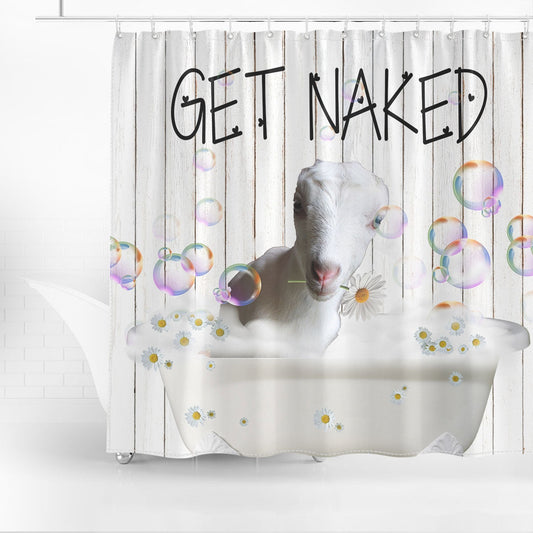 Uni La Mancha Get Naked Daisy Shower Curtain