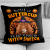 Uni Happy Halloween Red Angus Buckle Up Butter Cup Pillow Case