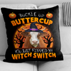 Uni Happy Halloween Simmentals Buckle Up Butter Cup Pillow Case