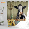 Uni Holstein Hello Sweet Cheeks 3D Shower Curtain