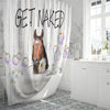 Uni American Quarter Horse Get Naked Daisy Shower Curtain