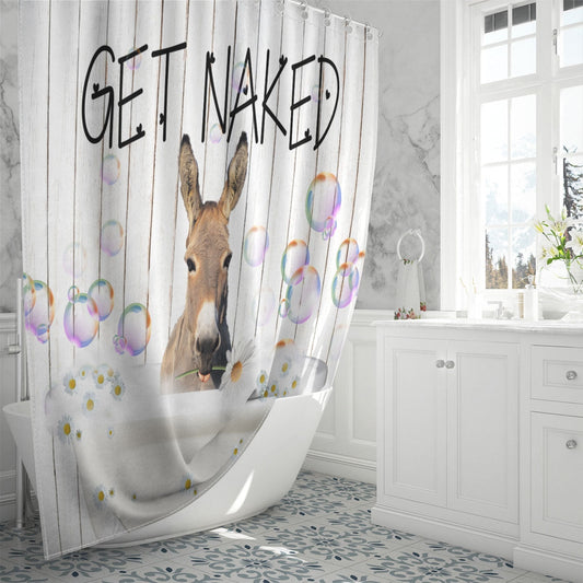 Uni Mule Get Naked Daisy Shower Curtain