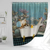 Uni Hereford Taking Shower Under The Sea 3D Shower Curtain
