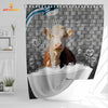 Uni Hereford Brick Wall 3D Shower Curtain