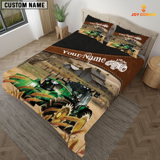 Uni Tractor On The Field Customized Name 3D Bedding Set
