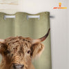 Uni Highland Cattle Hello Sweet Cheeks 3D Shower Curtain