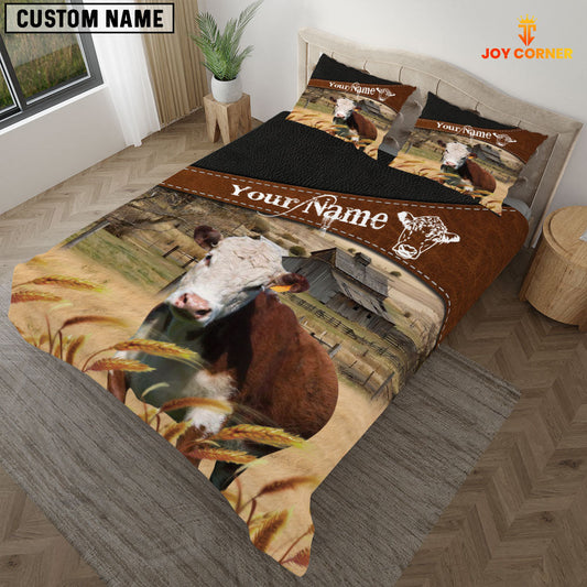 Uni Hereford On The Field Customized Name 3D Bedding Set