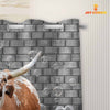 Uni Texas Longhorn Brick Wall 3D Shower Curtain