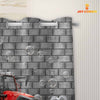 Uni Red Tractor Brick Wall 3D Shower Curtain