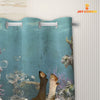 Uni Charolais Taking Shower Under The Sea 3D Shower Curtain