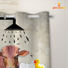 Uni Beefmaster I Don't Sing In The Shower 3D Shower Curtain