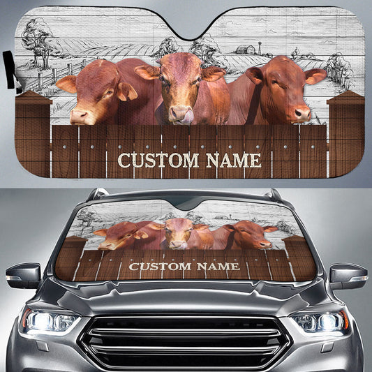 Uni Beefmaster Farming Custom Name 3D Sun Shade