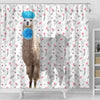 Uni Llama Flower 3D Shower Curtain