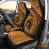 Uni Highland Cattle Pattern Customized Name 3D Car Seat Cover Set (2PCS)
