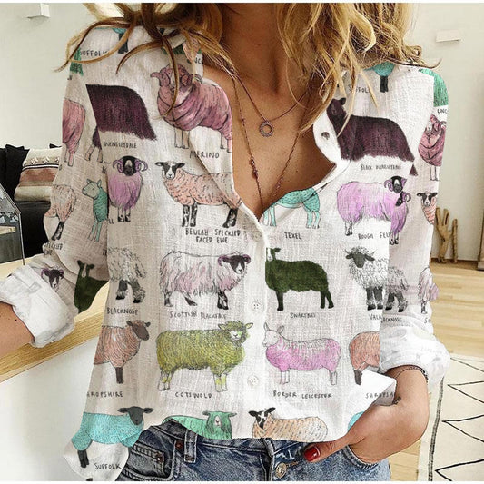 Unique Breeds Of Sheep Casual Shirt